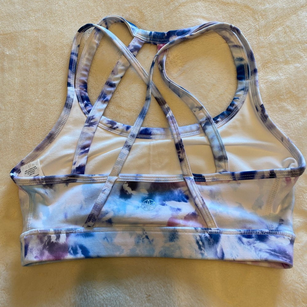 Women's sports bra/ brand GAIAM/ size XS- CH/color tie Dye